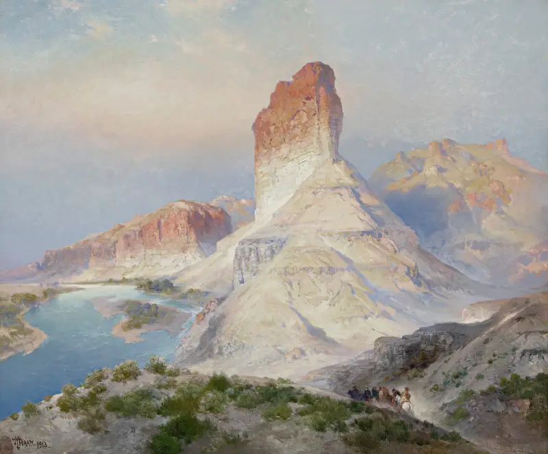 Borgen i Green River, Wyoming (Indiansommar. Green River. Wyoming) av Thomas Moran