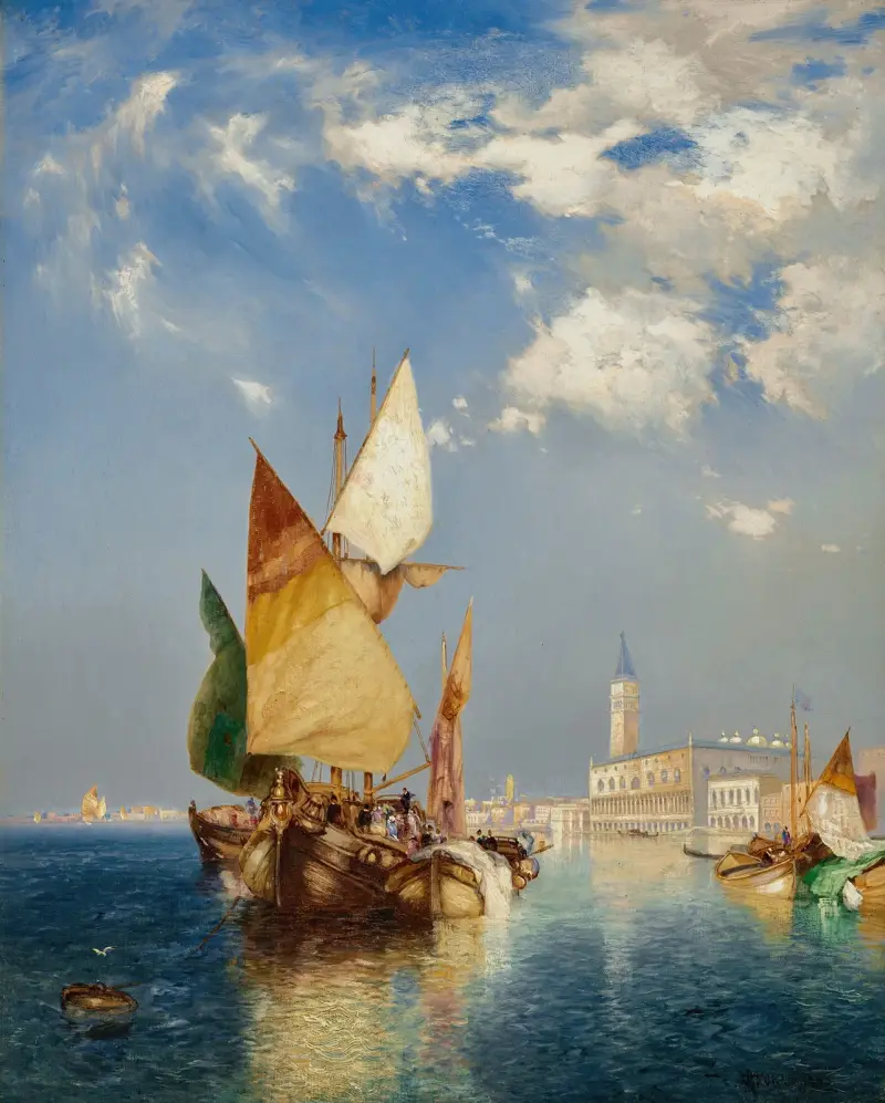 Canal Grande, Venedig av Thomas Moran