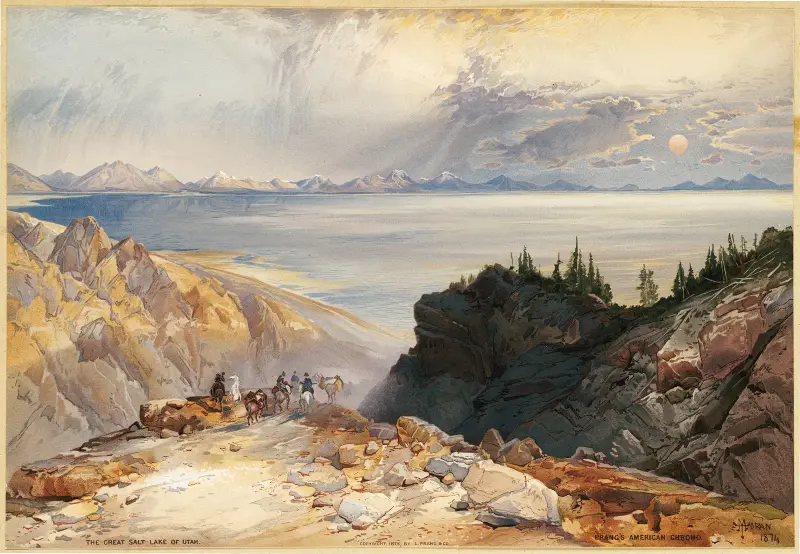Utahs stora saltsjö av Thomas Moran