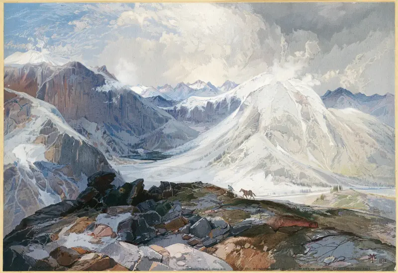 The Mosquito Trail, Rocky Mountains of Colorado, Elevation 12,000 Feet av Thomas Moran