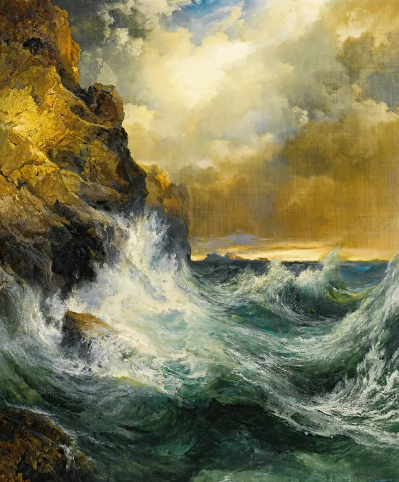 Die zurückweichende Welle von Thomas Moran