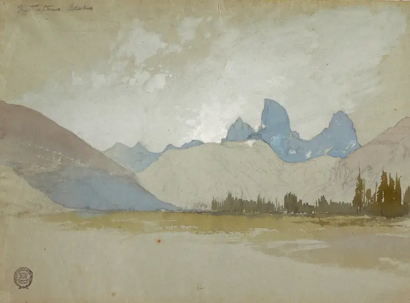 The Tetons, Idaho von Thomas Moran