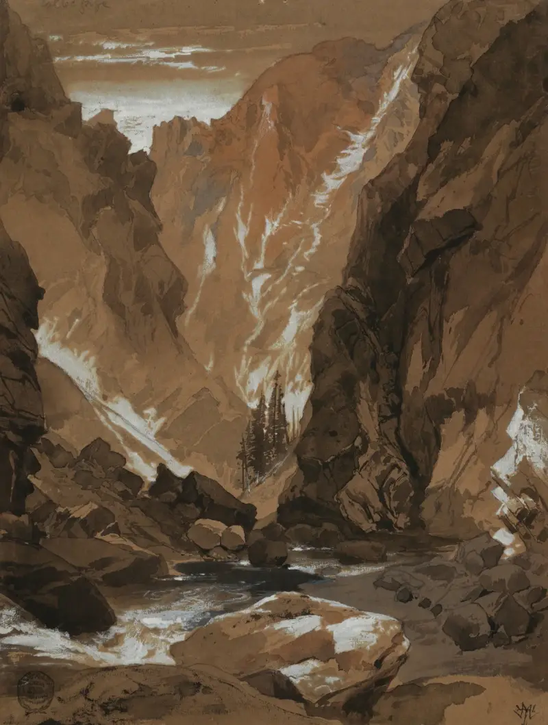 Toltec Gorge, Colorado av Thomas Moran