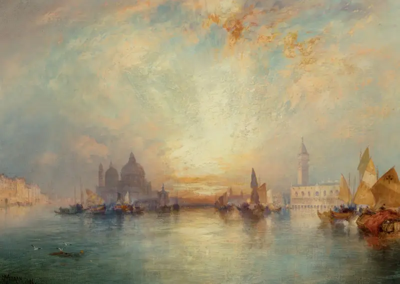 Venetian Scene, Thomas Moran