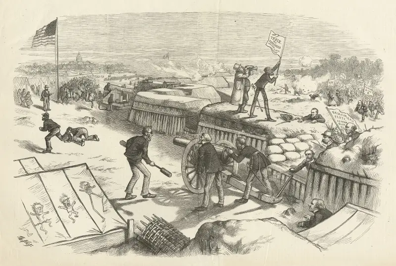 A ‘liberal’ surrender — ‘anything to beat Grant’. av Thomas Nast