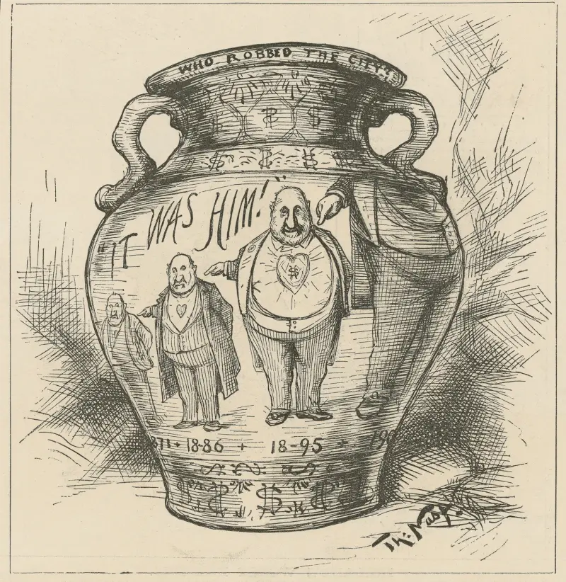 Eine politische „Zusammenbindung“ von Thomas Nast
