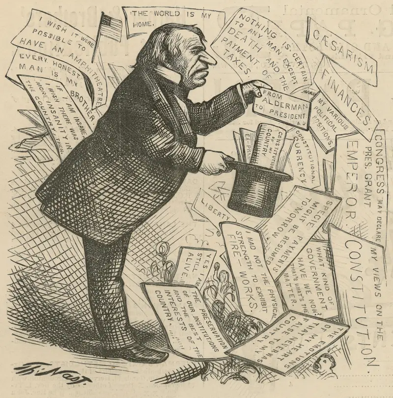 Andy still lives, and is at his old tricks av Thomas Nast