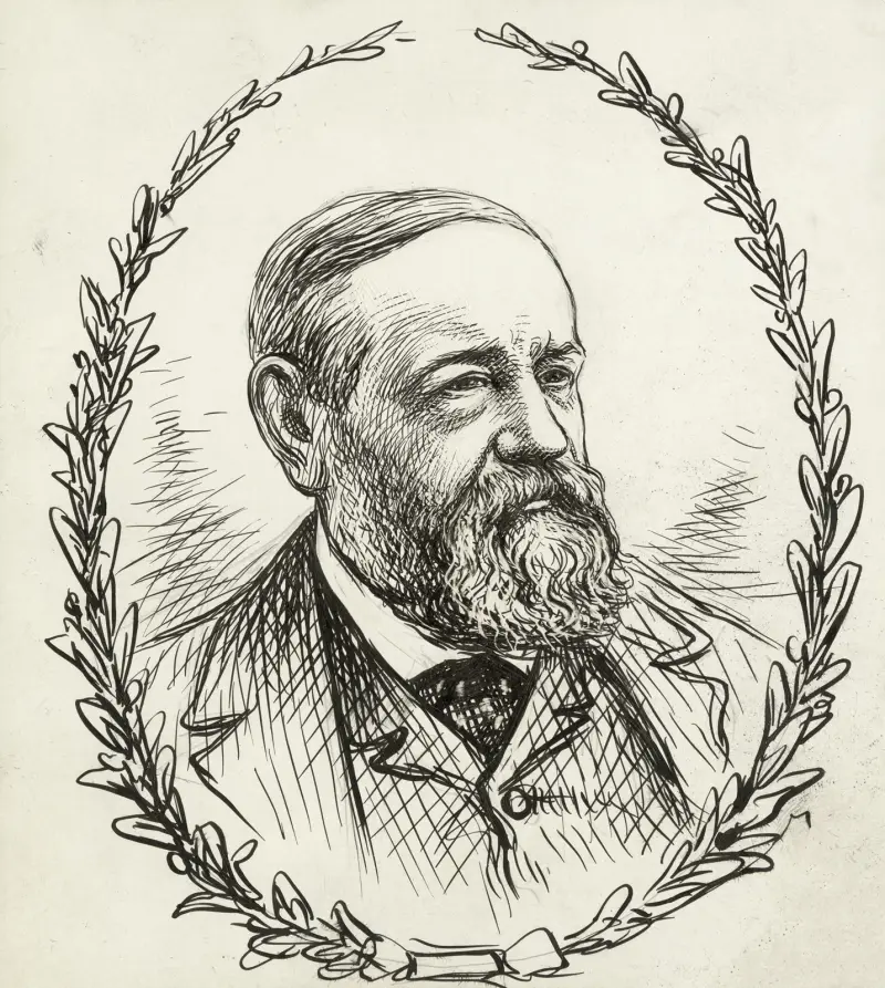 Benjamin Harrison von Thomas Nast