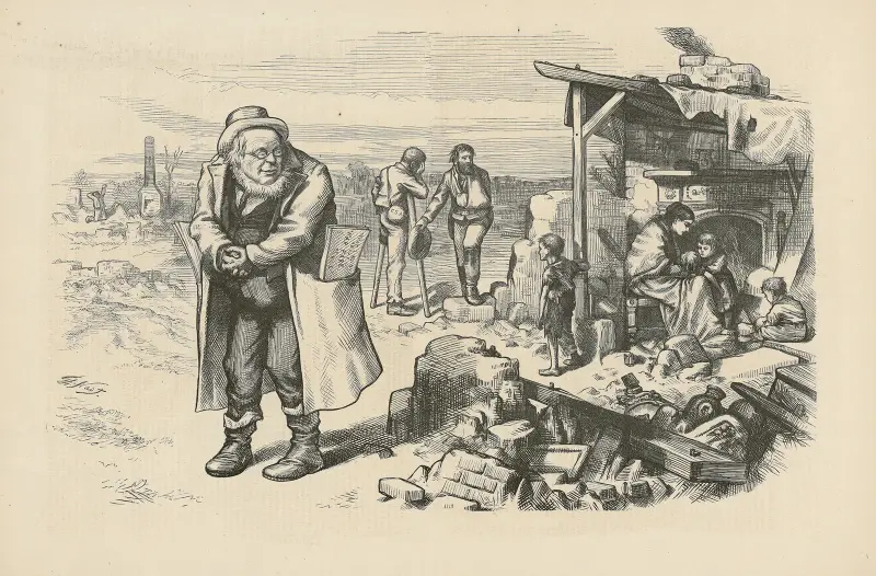Bringing the thing home–(Dedicated to the Baltimore Convention) av Thomas Nast