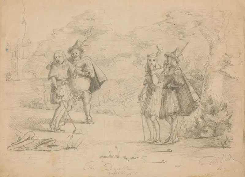 Teckning som illustrerar Trettondagsafton av Thomas Nast