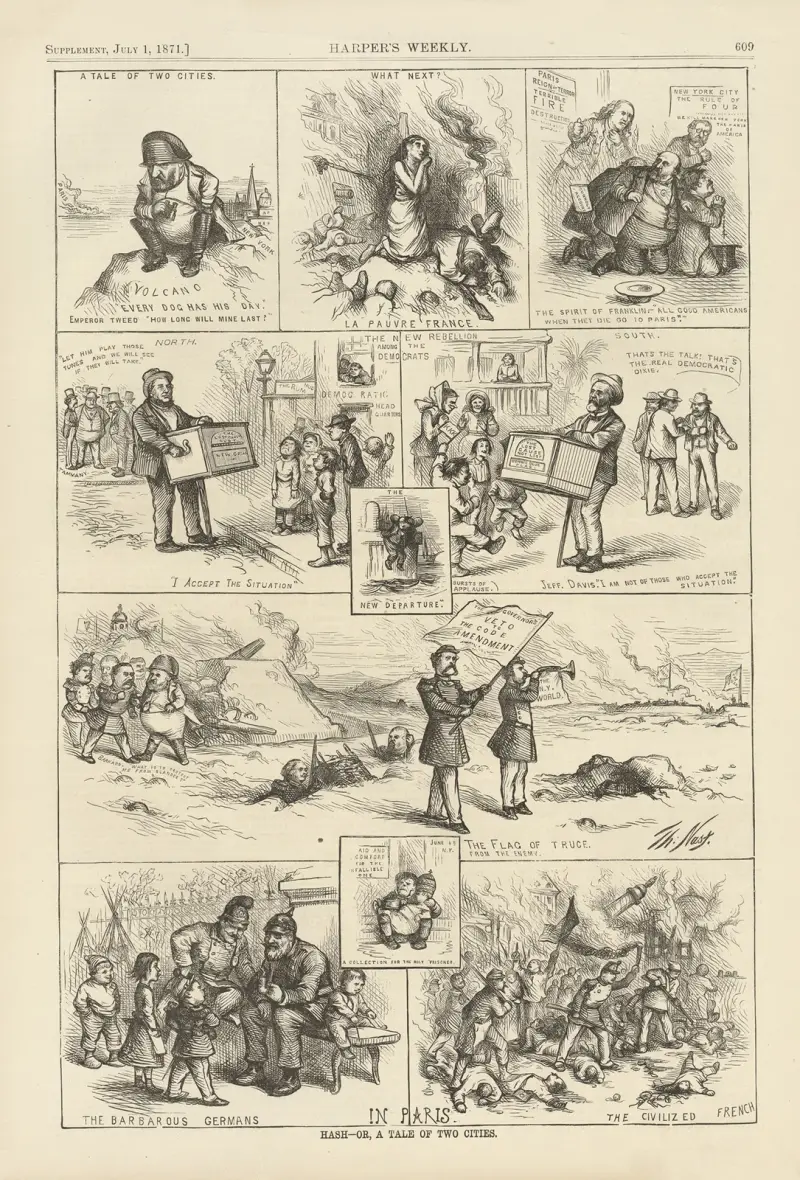 Hash – or, A tale of two cities av Thomas Nast