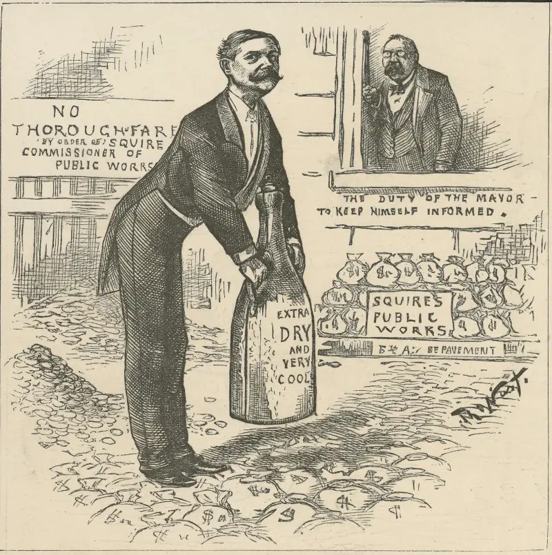 His own avenue will be well paved av Thomas Nast