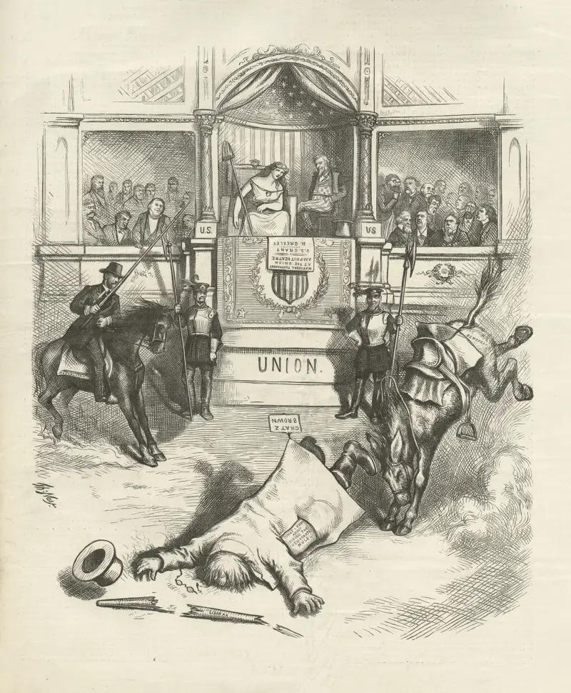 Home-stretched av Thomas Nast