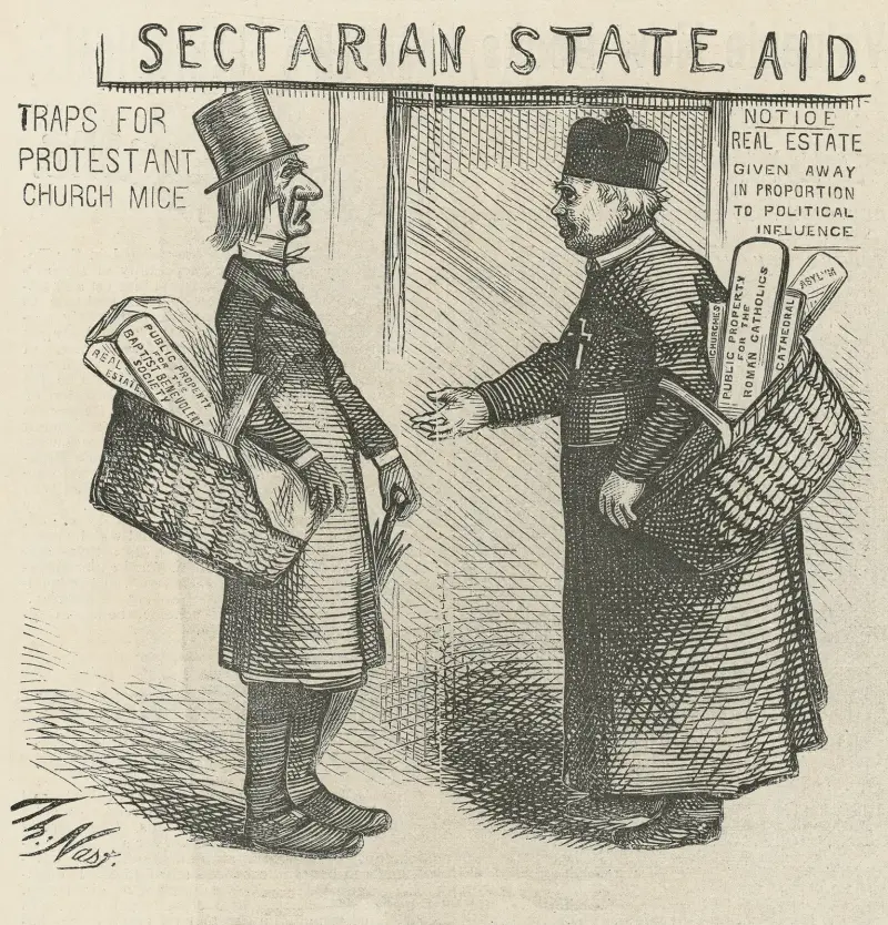 Inmates of glass churches av Thomas Nast
