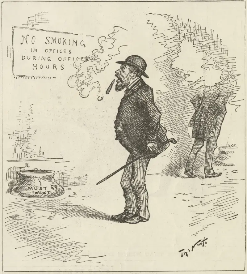 Inspekterar köket av Thomas Nast