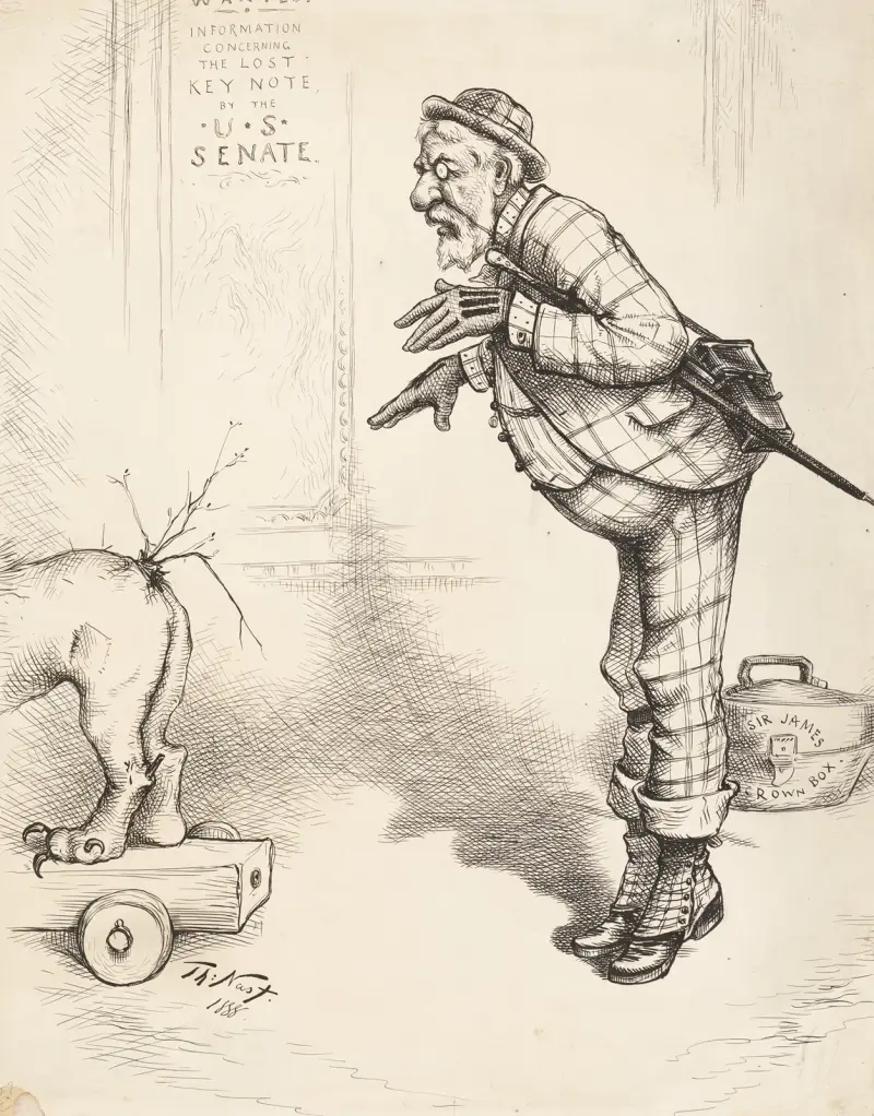 James Gillespie Blaine av Thomas Nast