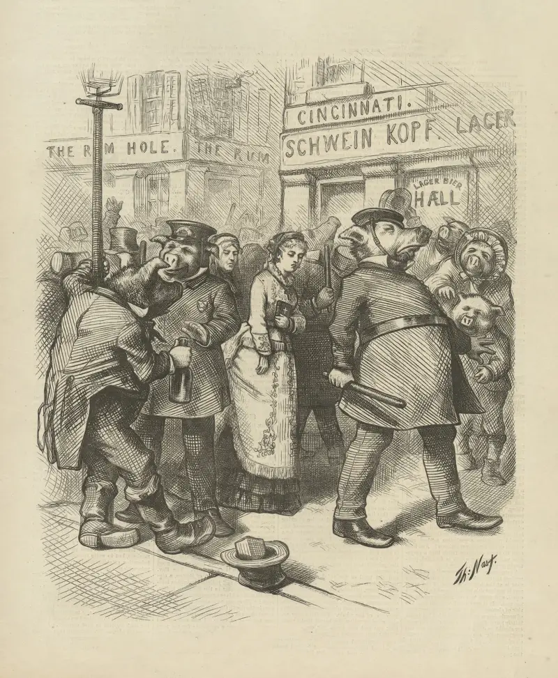 Jewels among swine av Thomas Nast