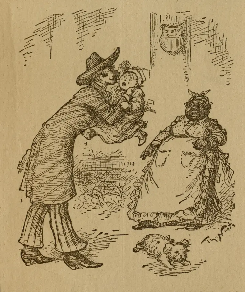 Kissing Baby M’Kee av Thomas Nast