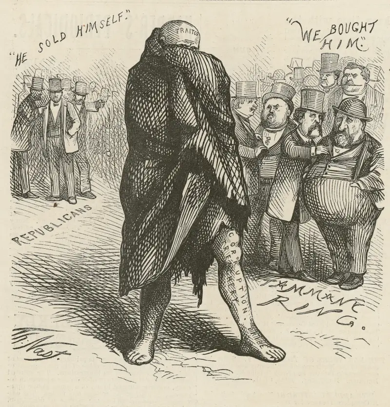 Bered plats för den spetälske av Thomas Nast