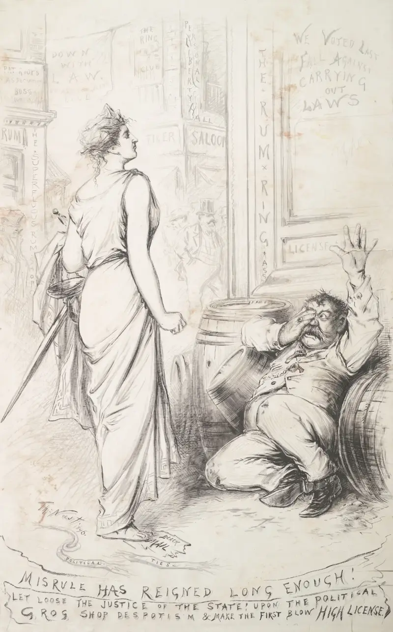 Misrule has reigned long enough!. av Thomas Nast