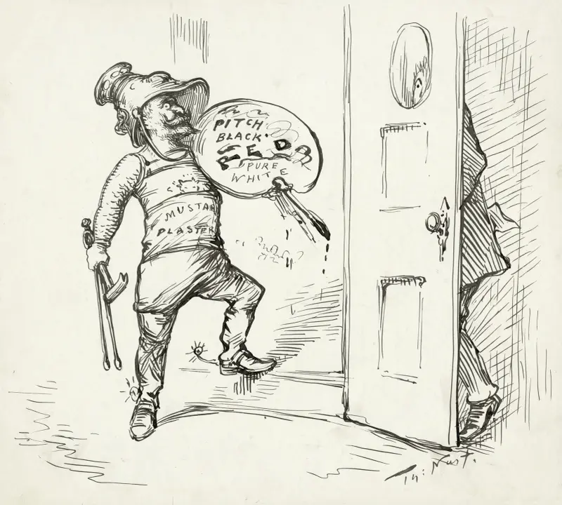 Once more, to the Senate!. av Thomas Nast