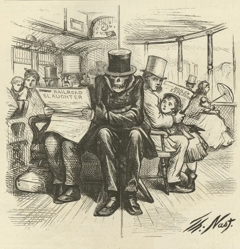 Our constant traveling companion av Thomas Nast