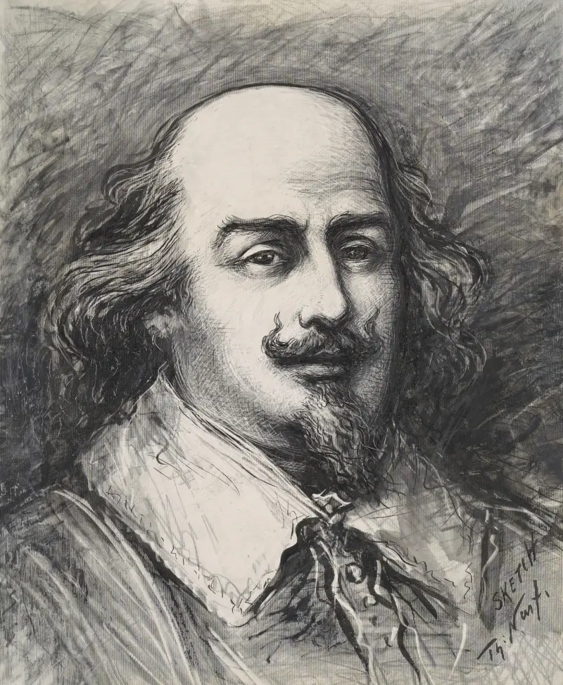 Portrait of Shakespeare av Thomas Nast