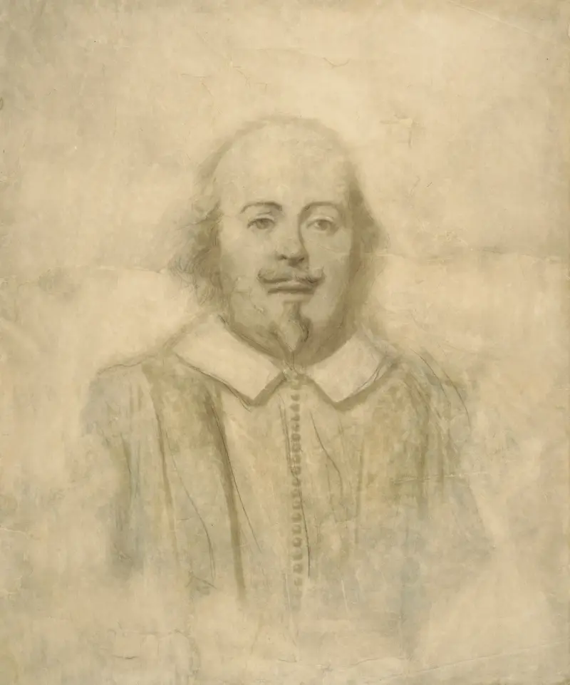 Porträtt av Shakespeare, efter Stratfordbysten av Thomas Nast