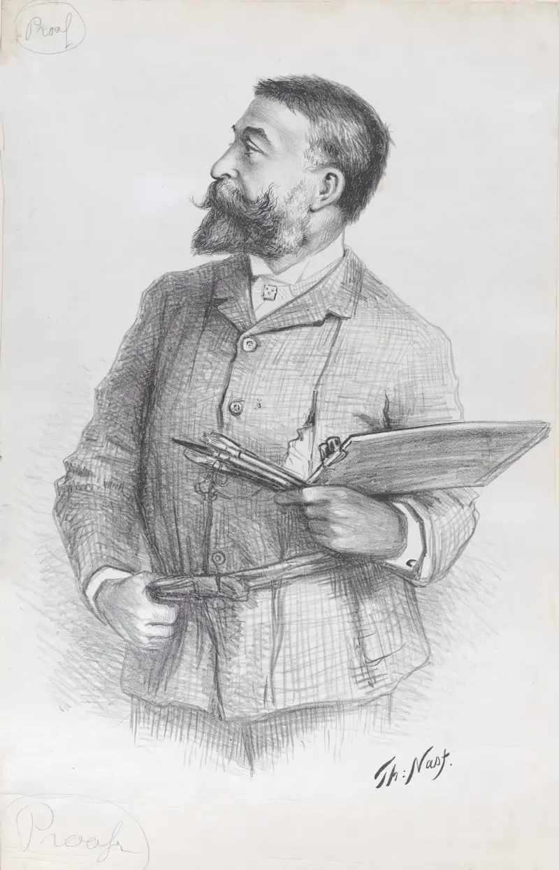 Konstnärens porträtt av Thomas Nast