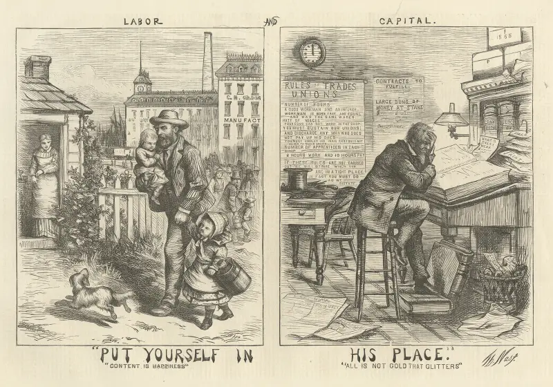 Put yourself in his place av Thomas Nast