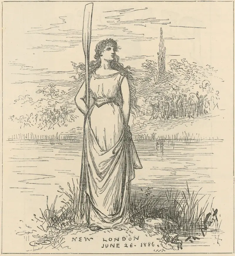 ‘Rah! ‘Rah! ‘Rah! C-O-L-U-M-B-I-A!. av Thomas Nast