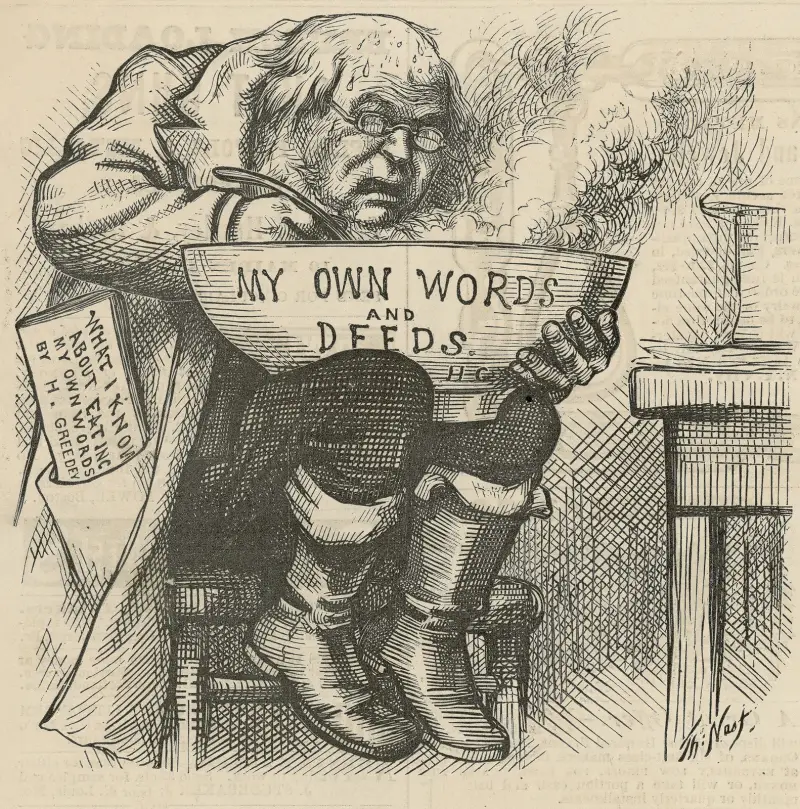 Red hot!. av Thomas Nast