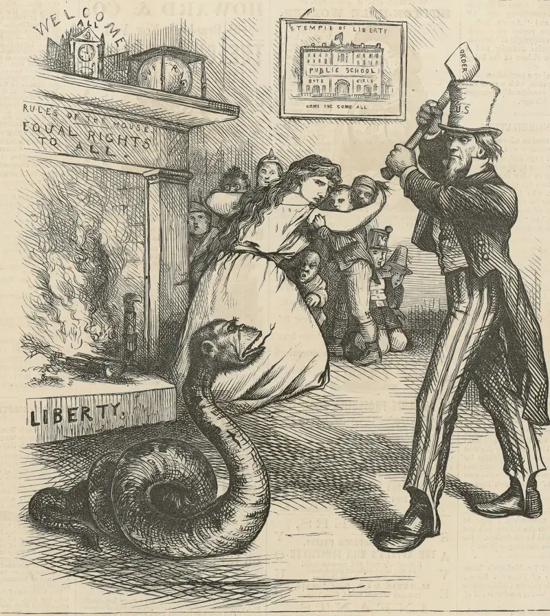 Romish ingratitude av Thomas Nast