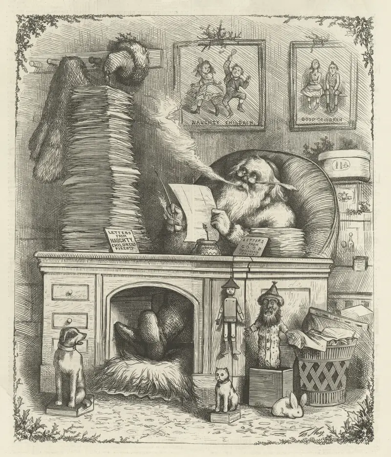 Jultomtens post av Thomas Nast