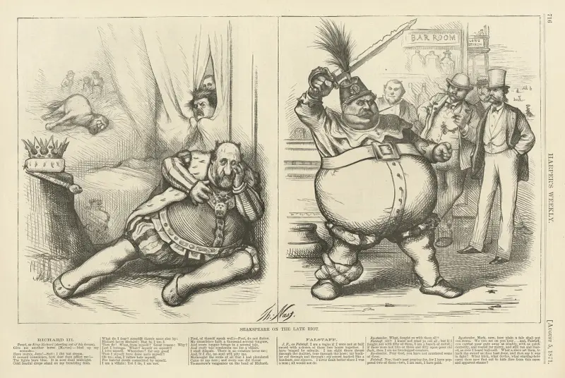 Shakespeare om det senaste upploppet av Thomas Nast