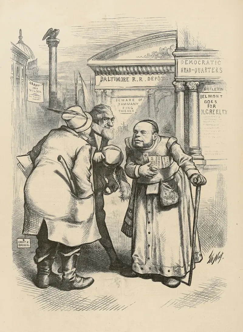 Shylock, vi vill ha pengar och röster av Thomas Nast