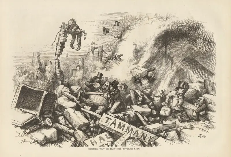 Something that did blow over — November 7, 1871 av Thomas Nast