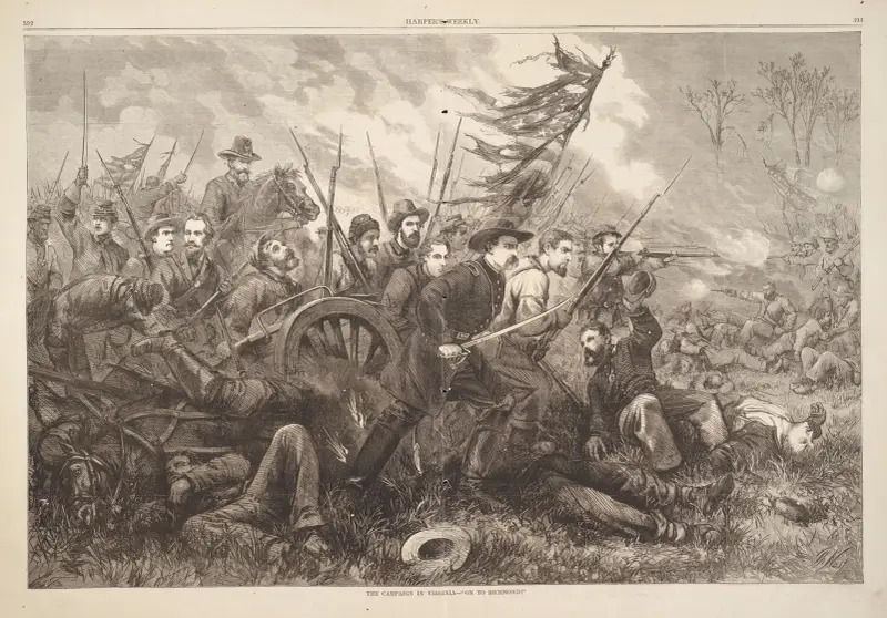 Fälttåget i Virginia – 'Till Richmond!' av Thomas Nast