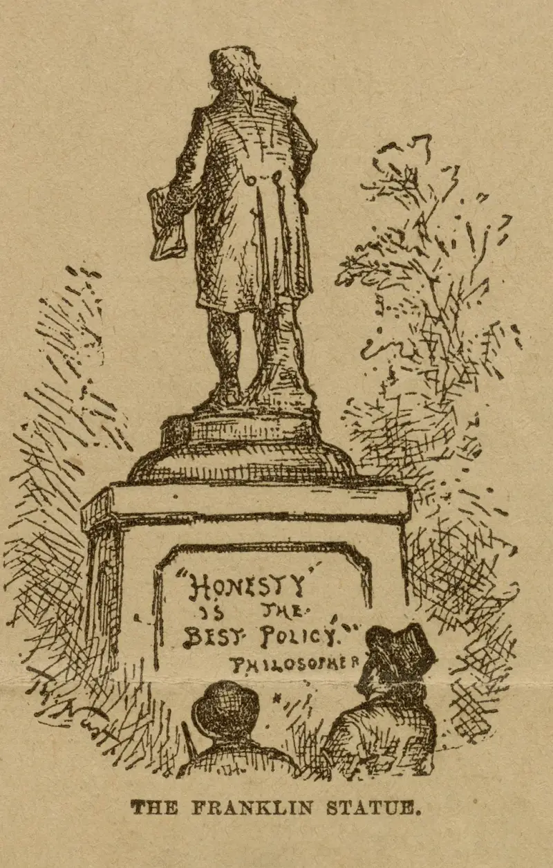 The Franklin Statue av Thomas Nast
