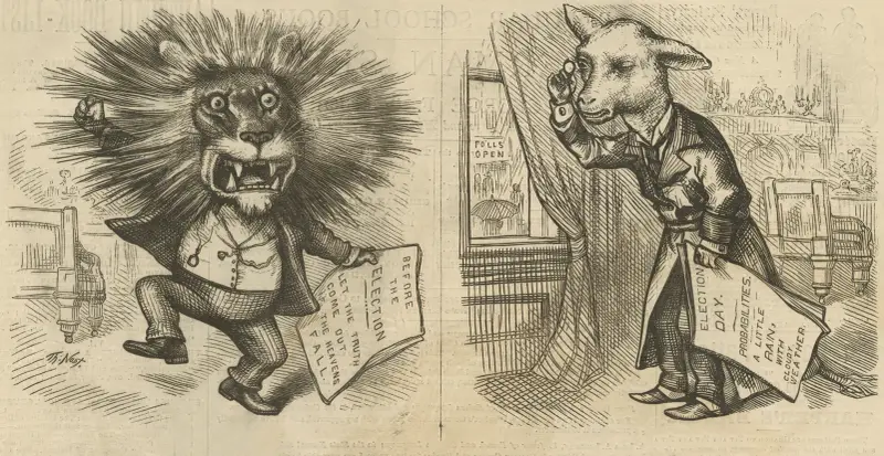 Lejonet och lammet av Thomas Nast