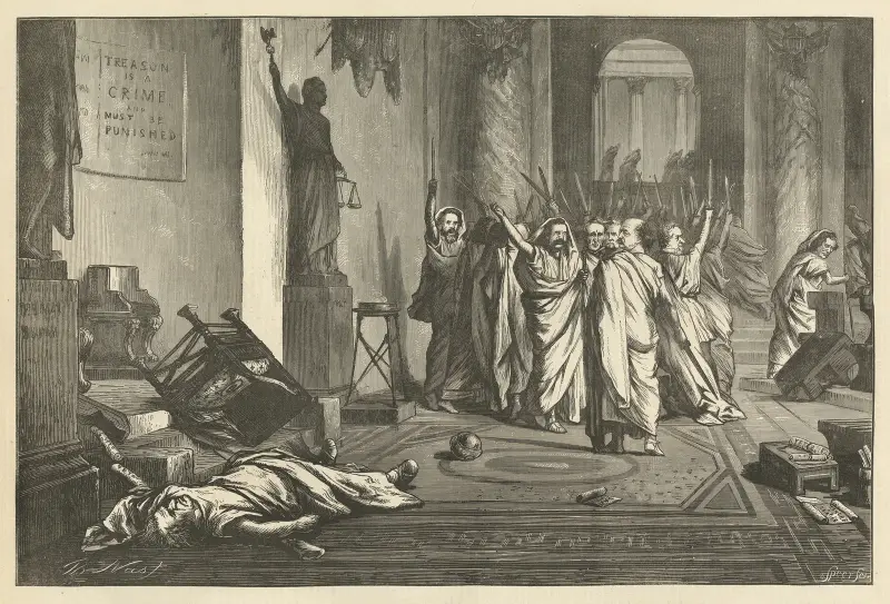 Den falske Caesarins politiska död av Thomas Nast