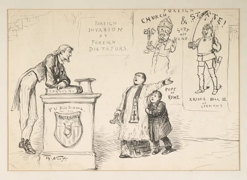 The pope and the emperor have nothing to do with the case av Thomas Nast