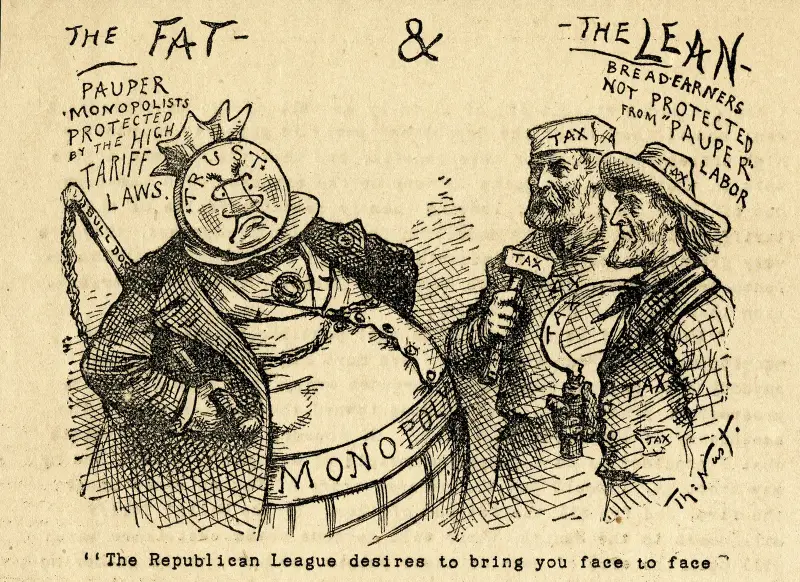 The Republican League desires to bring you face to face av Thomas Nast
