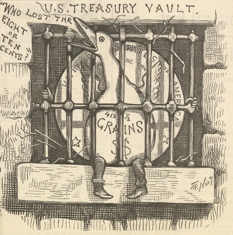 Den 'silvervansinnige' inte riktigt lös än av Thomas Nast