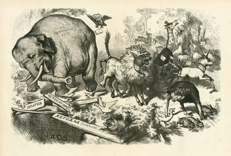 Paniken för tredje mandatperioden av Thomas Nast