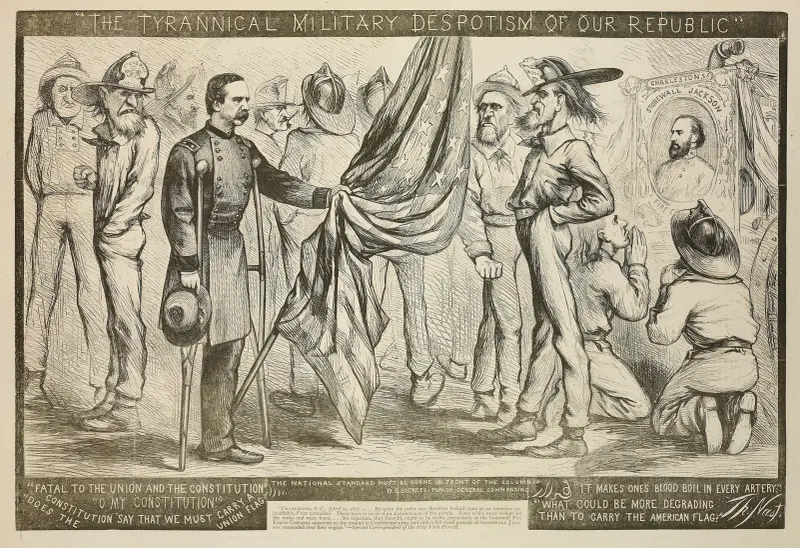 Vår republiks tyranniska militära despotism av Thomas Nast