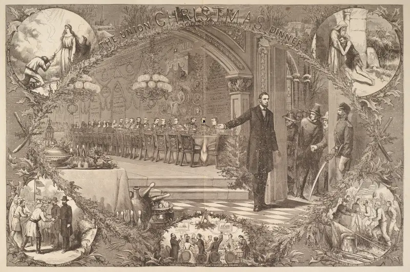Unionens juldagsmiddag av Thomas Nast