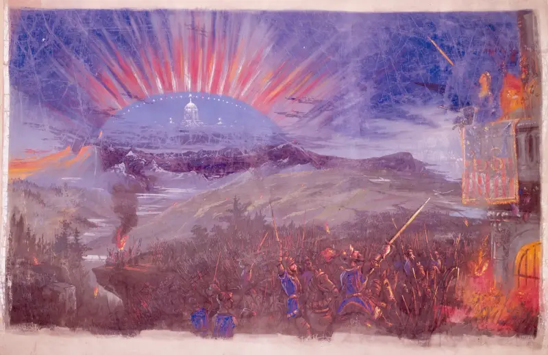 The Uprising of the North av Thomas Nast
