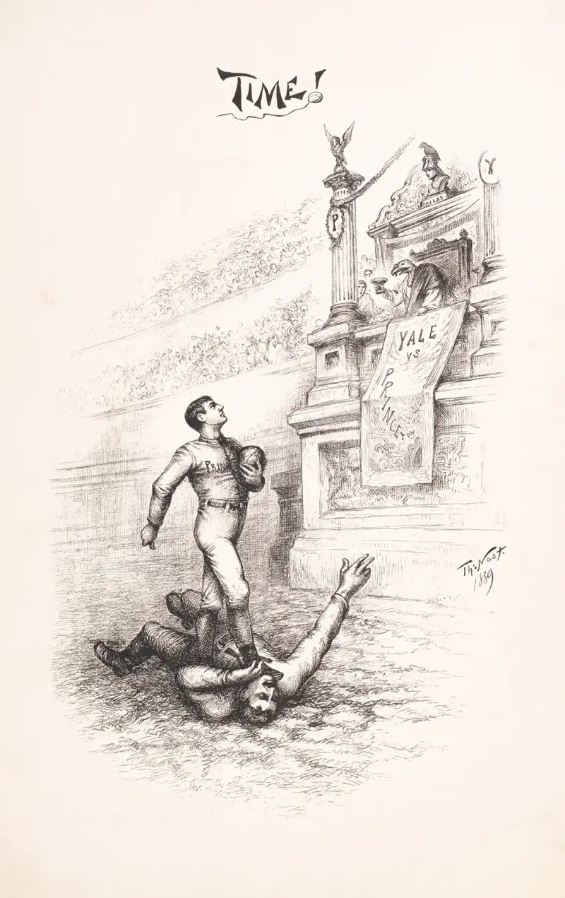 Time!; Yale vs. Princeton av Thomas Nast