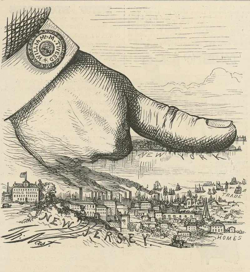 Under the thumb av Thomas Nast